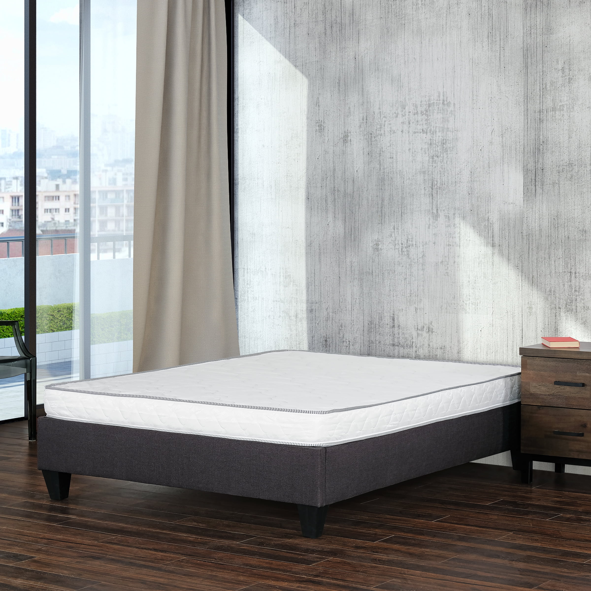 LiviNest Twin Firm Mattress 6 Inch - High-Density Foam for Back Support & Pressure Relief - Reversible Design for Young Adults & Apartment Living
