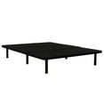 thumbnail image 1 of LiviNest Twin Platform Bed Frame: Upholstered Bed Base with Underbed Storage & No Box Spring Needed - Modern Black Metal Frame for Bedroom & Apartment, 1 of 5
