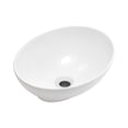 thumbnail image 1 of LiviNest White Oval Ceramic Vessel Sink: 16" x 13" x 5.5" Countertop Bathroom Vanity Sink with Easy-Clean Surface - Quick Drain Design for Powder Room & Small Bathroom DIY Installation, 1 of 5