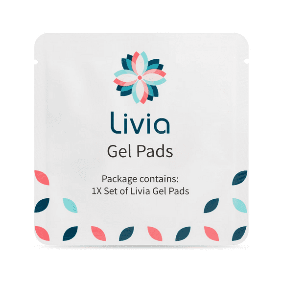Livia Gel Pads, 6-Month Supply - Made for Sensitive Skin (Requires Livia Menstrual Pain Relief Device for Period Cramps)