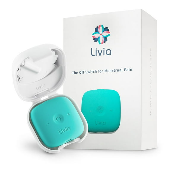 Livia - The Off Switch for Menstrual Pain- Livia generates effective menstrual pain relief within 30-to-60 seconds! (Color: Blue-Green)
