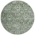 thumbnail image 1 of Livigno 1244 Transitional Abstract Green Round Polypropylene Area Rug 7'10" x 7'10", 1 of 5
