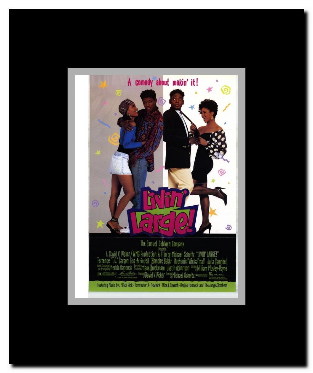 Livin' Large Framed Movie Poster