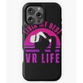 thumbnail image 1 of Livin' My Best VR Life Girl Gamer Phone Case for iPhone 16 15 14 13 12 11 Pro Max, 1 of 2