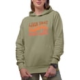 thumbnail image 1 of Livin That Baseball Mom Life, Supportive Mother Quote, Groovy Retro Wavy Text Merch Gift, Sand Hooded Sweatshirt or Hoodie, Large, 1 of 5