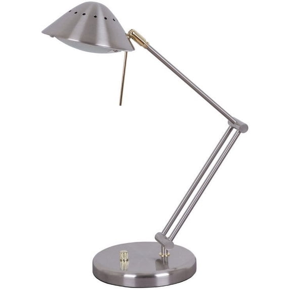 Living Accents 16534-006 Halogen Desk Lamp, Brush Nickel