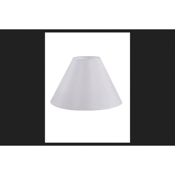 Living Accents 17619-000 Round Hardback Lamp Shade, White