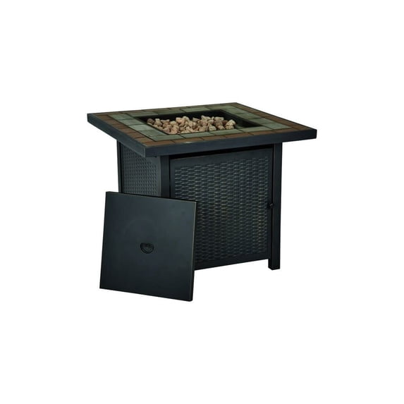 Living Accents 30" Square LP Gas Fire Pit Table