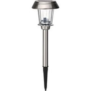 Living Accents 3010843 0.2 watt Silver Solar Powered LED Pathway Light, Pack of 12
