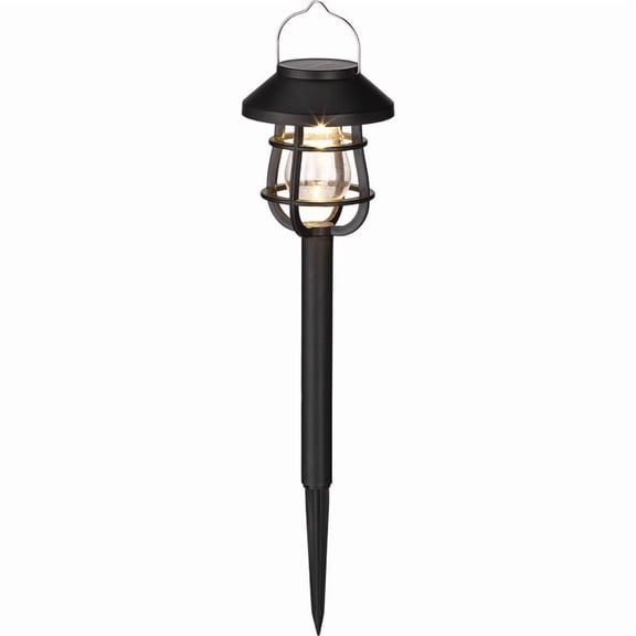 Living Accents 3010855 0.06 watt Black Solar Powered LED Pathway Light, Pack of 12