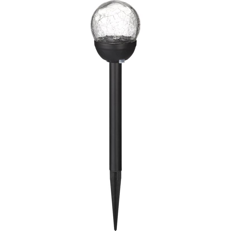 Living Accents 3010859 0.06 watt Black Solar Powered LED Pathway Light, Pack of 12