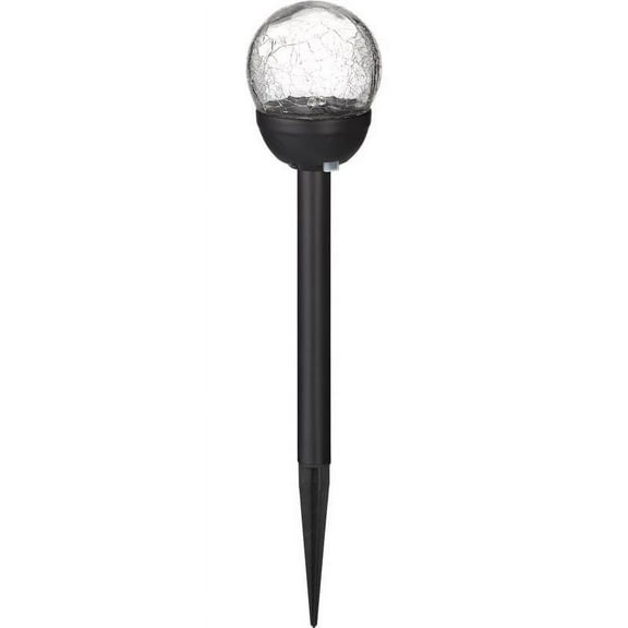 Living Accents 3010859 0.06 watt Black Solar Powered LED Pathway Light, Pack of 12