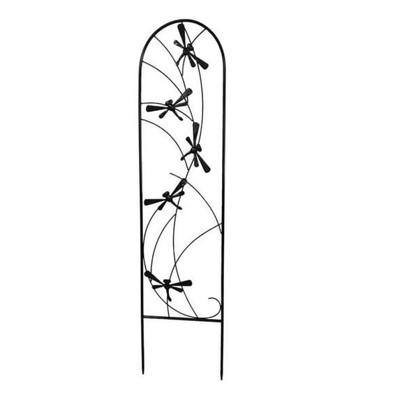 Living Accents 7035964 40 in. Black Steel Pot Trellis