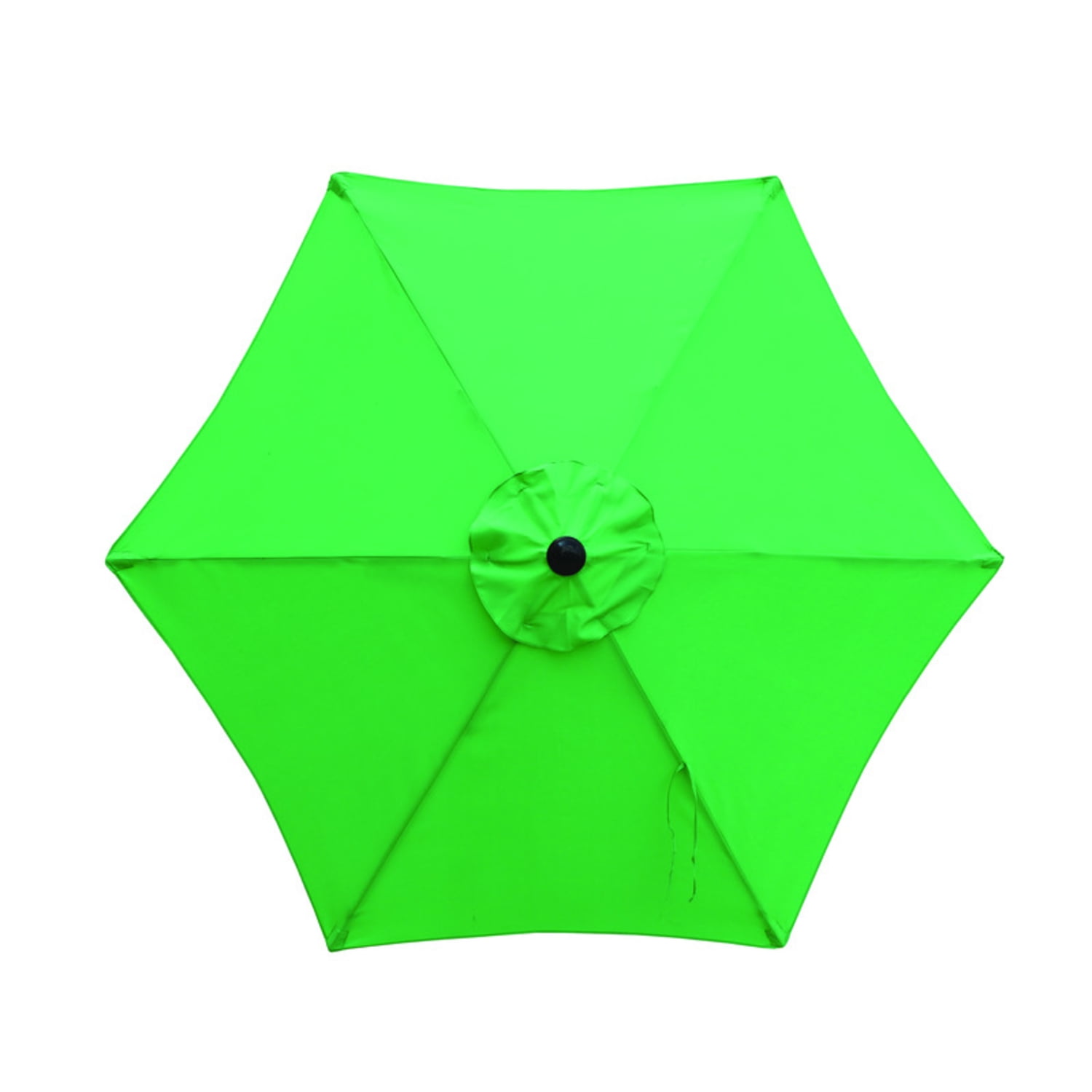 Living Accents 7.5' Green Steel Market Umbrella