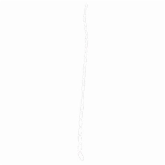 Living Accents 7035963 36 in. White Steel Sturdy Extender Chain