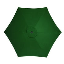 Living Accents 9 ft Tiltable Fabric Outdoor Market Umbrella in Green