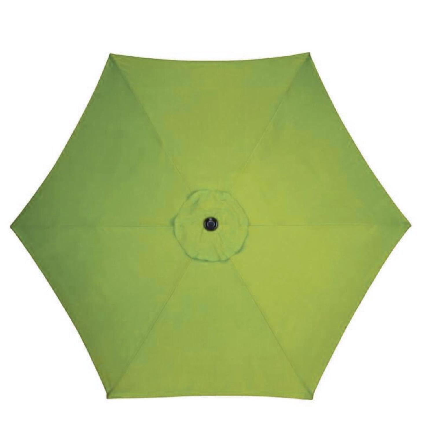 Living Accents 9 ft. Tiltable Green Market Umbrella