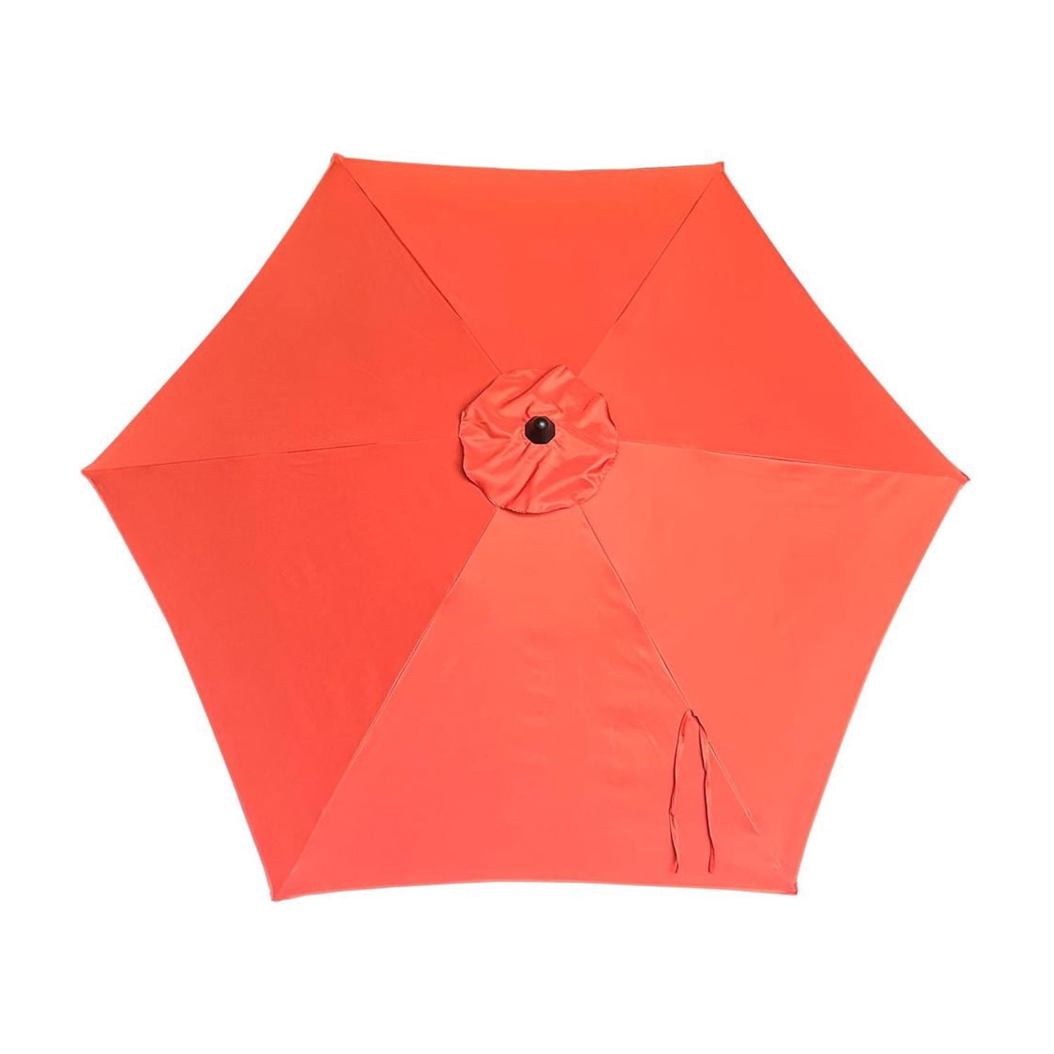 Living Accents 9 ft. Tiltable Orange Market Umbrella