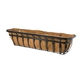 thumbnail image 1 of Living Accents 9" x 30" Black Steel Deck Planter, 1 of 2