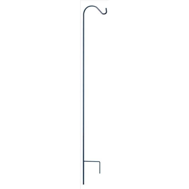 Living Accents 7035905 64 in. Steel Single Crook Plant Hook, Black