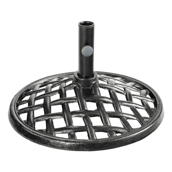 Living Accents Brown Cast Iron Umbrella Base