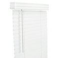 thumbnail image 1 of Living Accents FAX3560WH Horizontal Mini-Blinds, Faux Wood, White, 6.75" x 60" x 16", 1 of 1