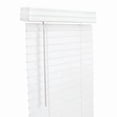 thumbnail image 1 of Living Accents 5005757 Faux Wood 2 in. Cordless Mini-Blinds, 30 x 60 in. - White, 1 of 1
