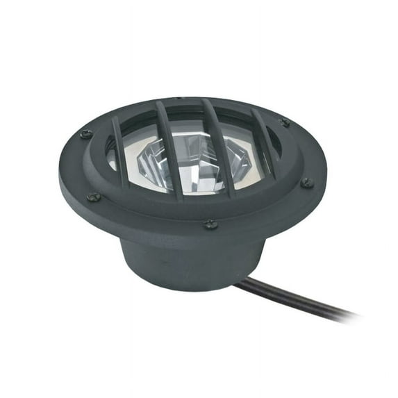 Living Accents Metal/Glass Low Voltage 2.5 W LED Well Light in Black