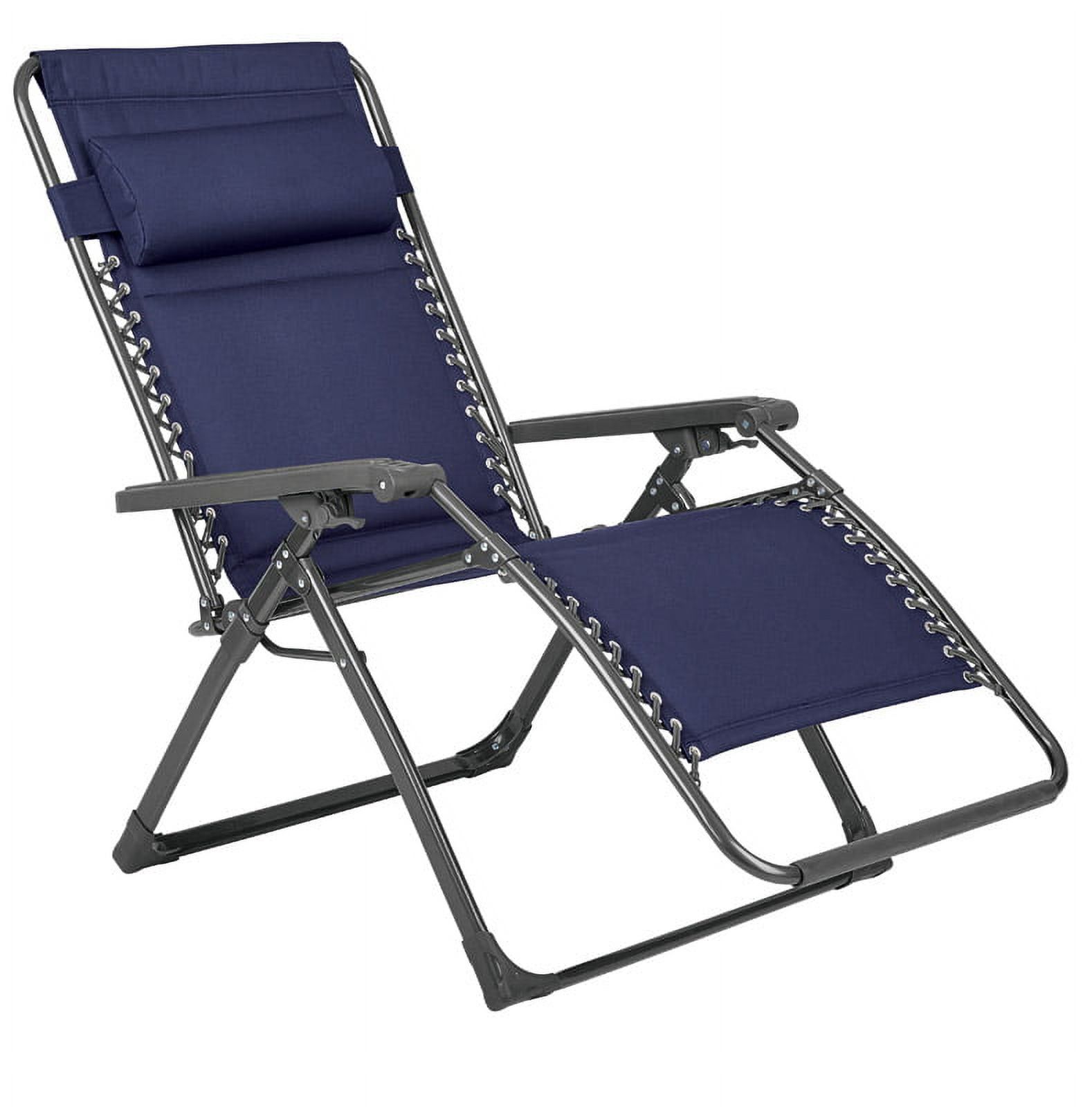 Living Accents Navy Blue Relaxer Chair Walmart