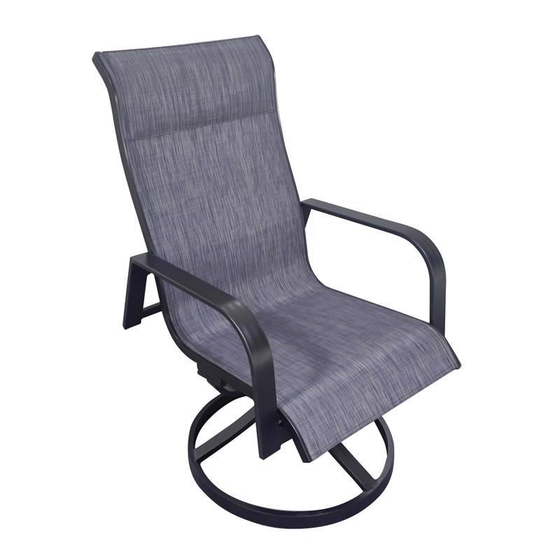 Living Accents Sling Black Steel Chair