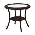 thumbnail image 1 of Living Accents  Round  Brown  Glass  Side  Side Table, 1 of 2