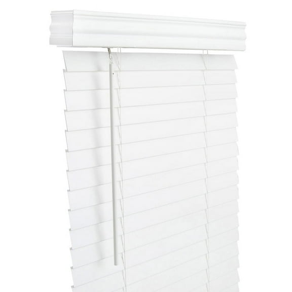 Living Accents Synthetic Wood Blinds, White