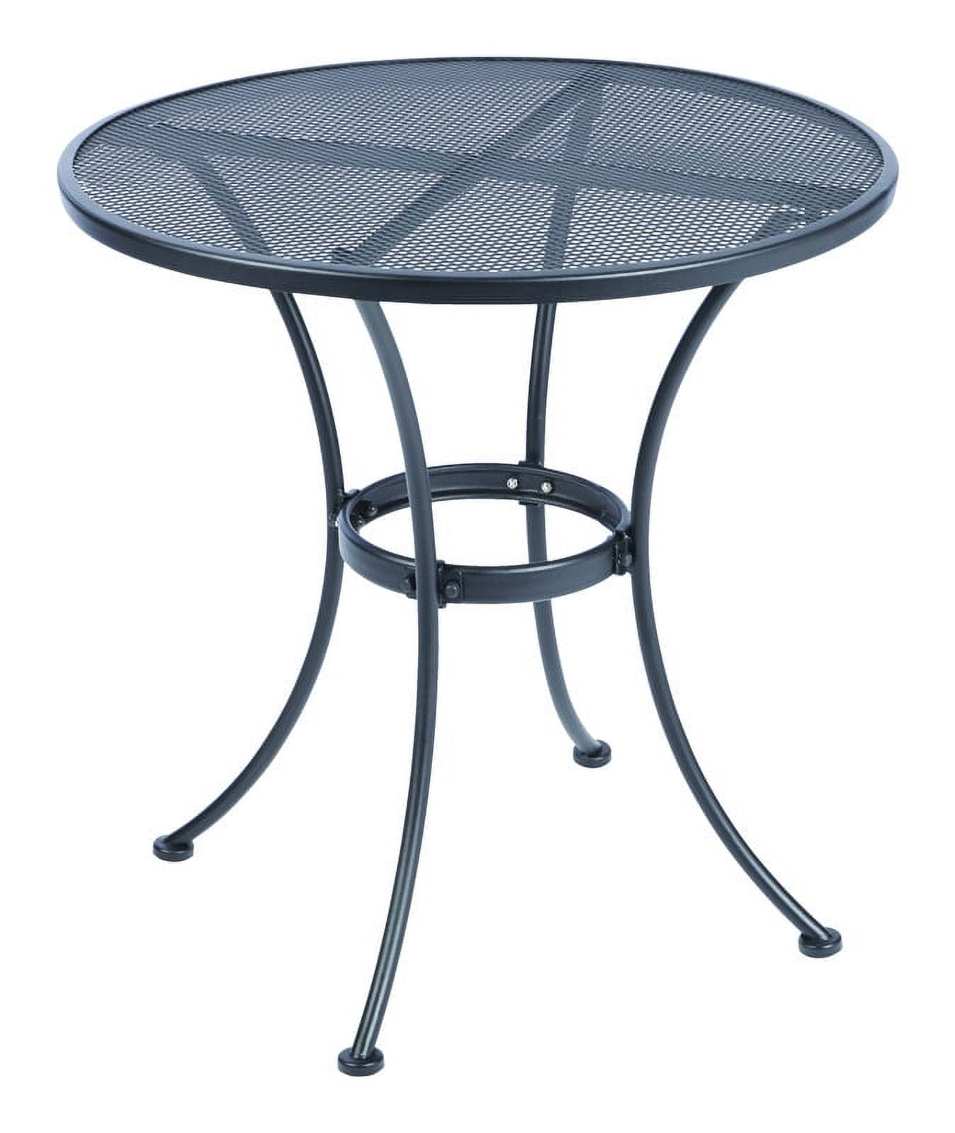 Winston Black Round Steel 28" Bistro Table