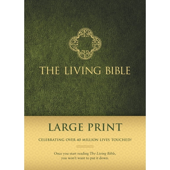 Living Bible Paraphrased-LIV-Large Print, (Hardcover)