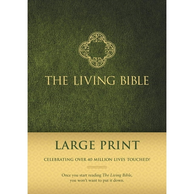 Living Bible Paraphrased-LIV-Large Print, (Hardcover)