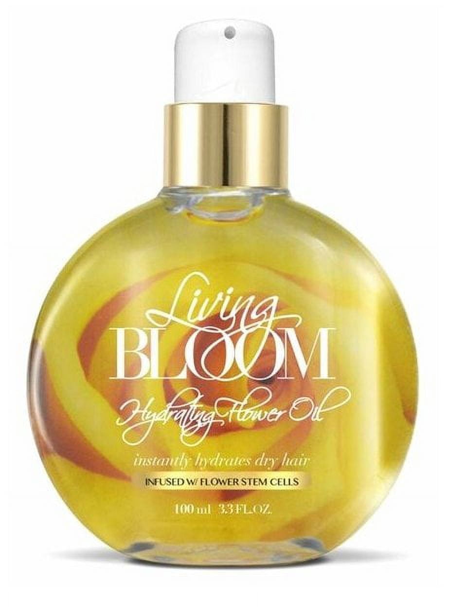 Living Bloom Oil Hydrating Flower 3.3 Ounce Pump Dry Hair 100ml