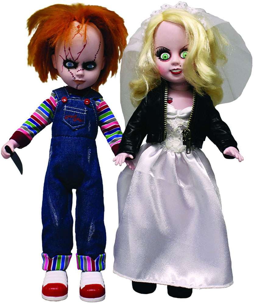 Living Dead Dolls Bride of Chucky Chucky & Tiffany Doll Set