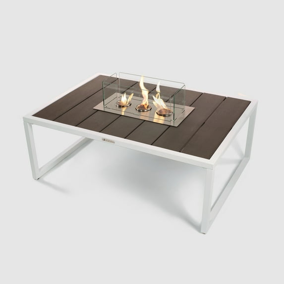 Living Decor Nero Gel Fuel Fire Table in Grey