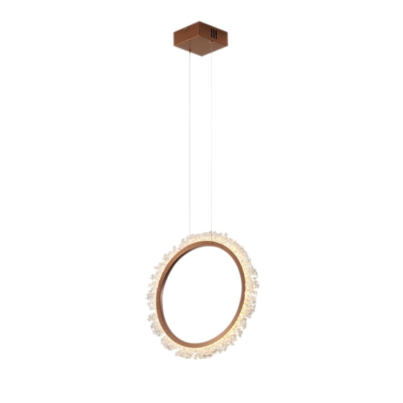 Living Design Gold frame with clear crystal beading