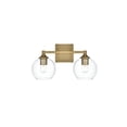 thumbnail image 1 of Living District 16" Wall Sconce In Satin Gold, 1 of 8