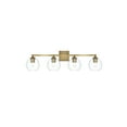 thumbnail image 1 of Living District 33" Wall Sconce In Satin Gold, 1 of 8