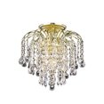 thumbnail image 1 of Living District Addison 3-Light Transitional Metal Flush Mount in Gold, 1 of 2