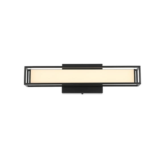Living District Aden 16 Inch Led Wall Sconce In Black
