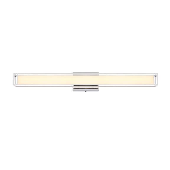 Living District Aden 31 Inch Led Wall Sconce In Chrome
