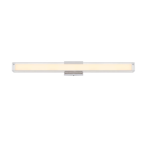 Living District Aden 36 Inch Led Wall Sconce In Chrome