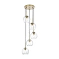 thumbnail image 1 of Living District Baxter 18 Inch Pendant Clear Shade in Satin Gold, 1 of 10
