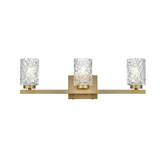 Living District Cassie 24 inch Wall Sconce in Satin Gold
