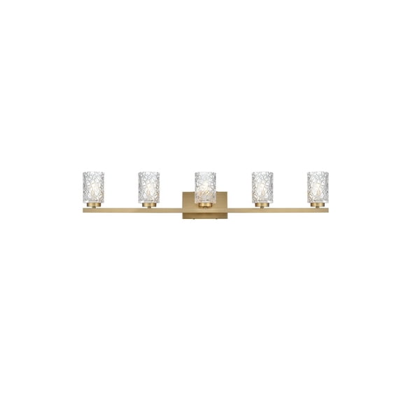Living District Cassie 41 inch Wall Sconce in Satin Gold