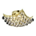 thumbnail image 1 of Living District Clara 4-Light Transitional Metal Flush Mount in Gold Finish, 1 of 3