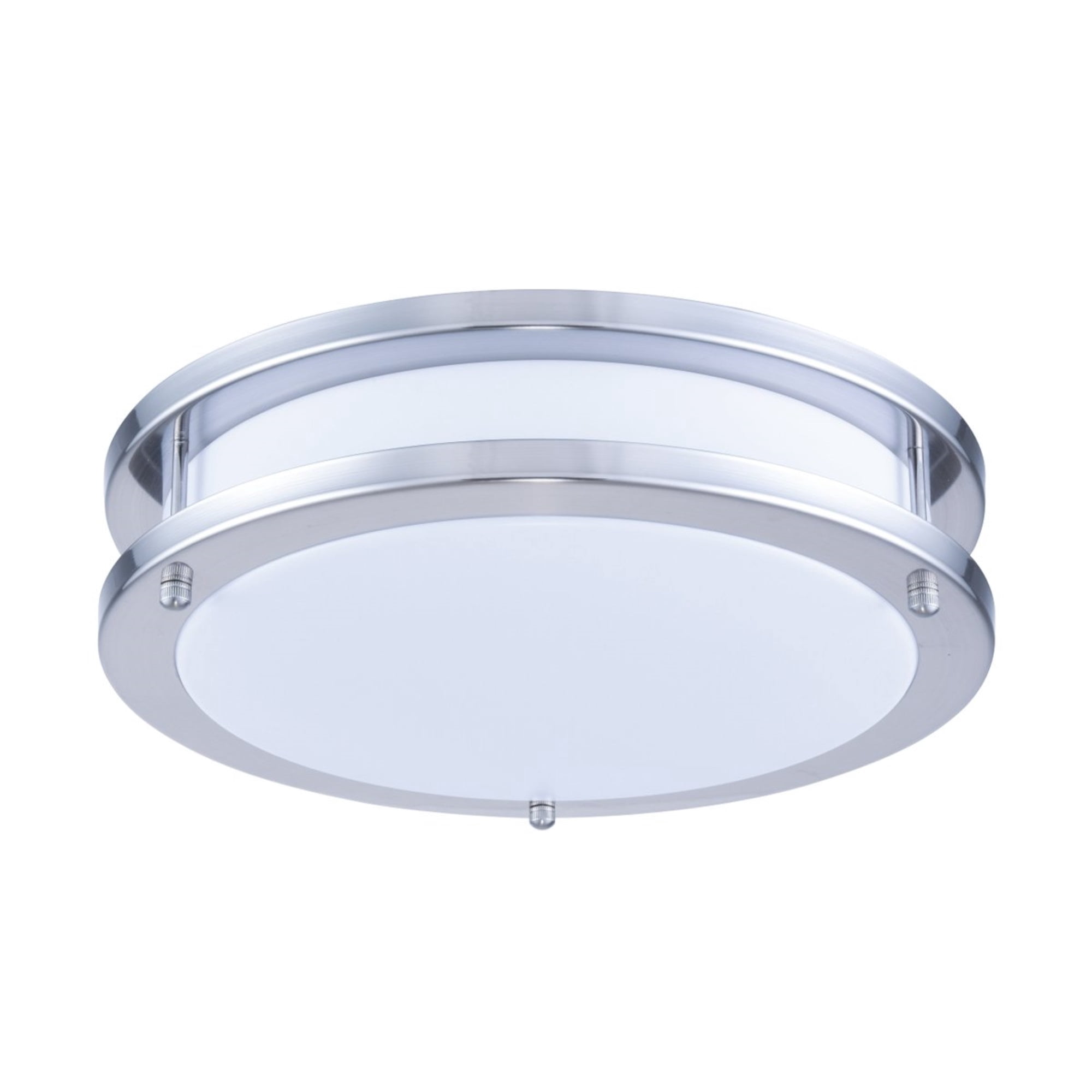 Led Metal LED Surface Mount L:12 W:12 H:3 15W 1050LM 3000K white & Nickel Finish ...
